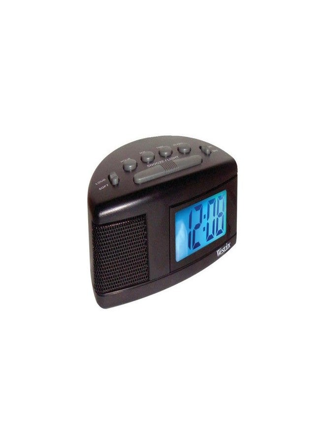 Westclox Extra Loud Alarm Clock for Heavy Sleepers, Easy-to-Read LCD Display with Adjustable Alarm and Snooze (Black) - Image 4