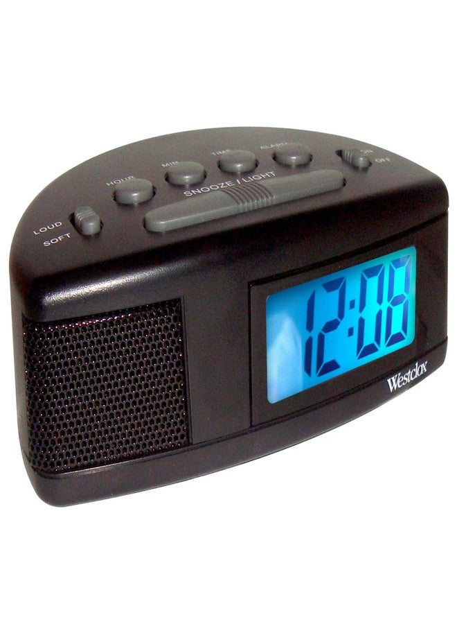 Westclox Extra Loud Alarm Clock for Heavy Sleepers, Easy-to-Read LCD Display with Adjustable Alarm and Snooze (Black) - Image 1