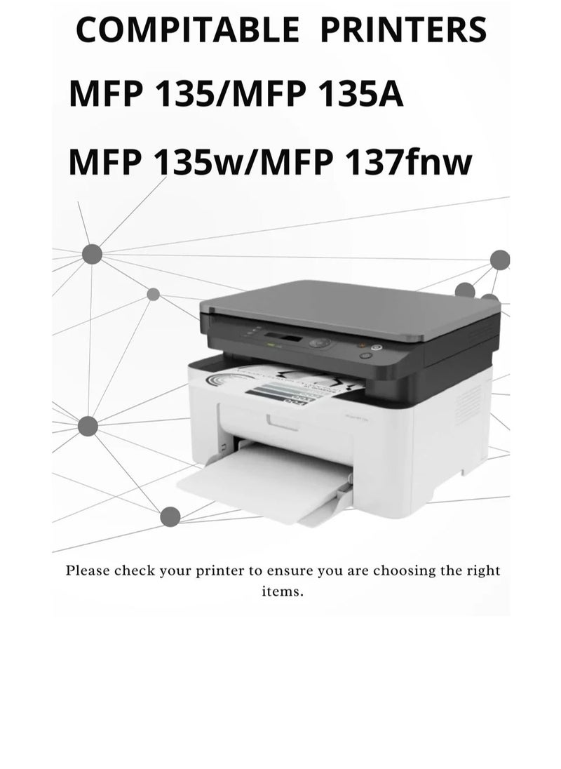 FQ 106A Toner Cartridge With Chip W1106A Compatible For HP LaserJet 107a MFP 135a 135w 137fnw Printer Black.  - Image 3