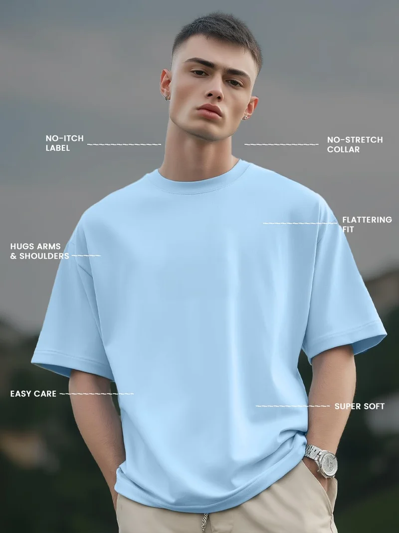 نوبيرو NOBERO Men's Oversized T-Shirt Pack of 2