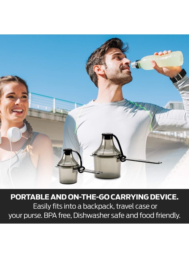 The Scoopie Scoopie Quad Pack Portable Scoop And Funnel Travel Container Pre And Post Workout Pack On The Go Powder Dispenser For Water Bottles And Shaker Bottles 15Cc 30Cc 60Cc 90Cc Green - 4 Count  - Image 4