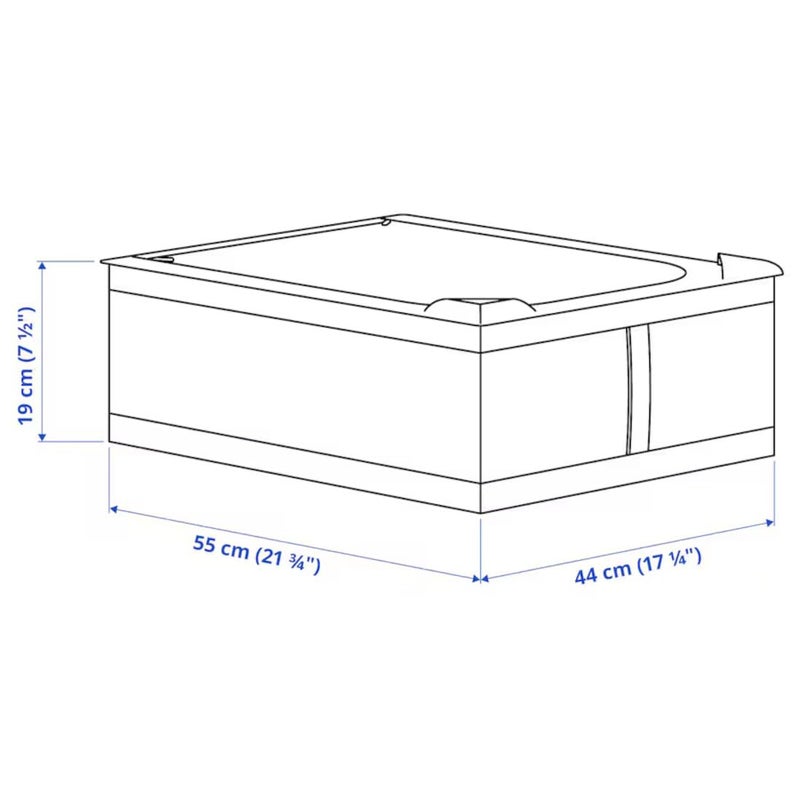 Graidient span ikeaa SKUBB Storage case White 44x55x19 cm 17 x21 x7 - Image 5