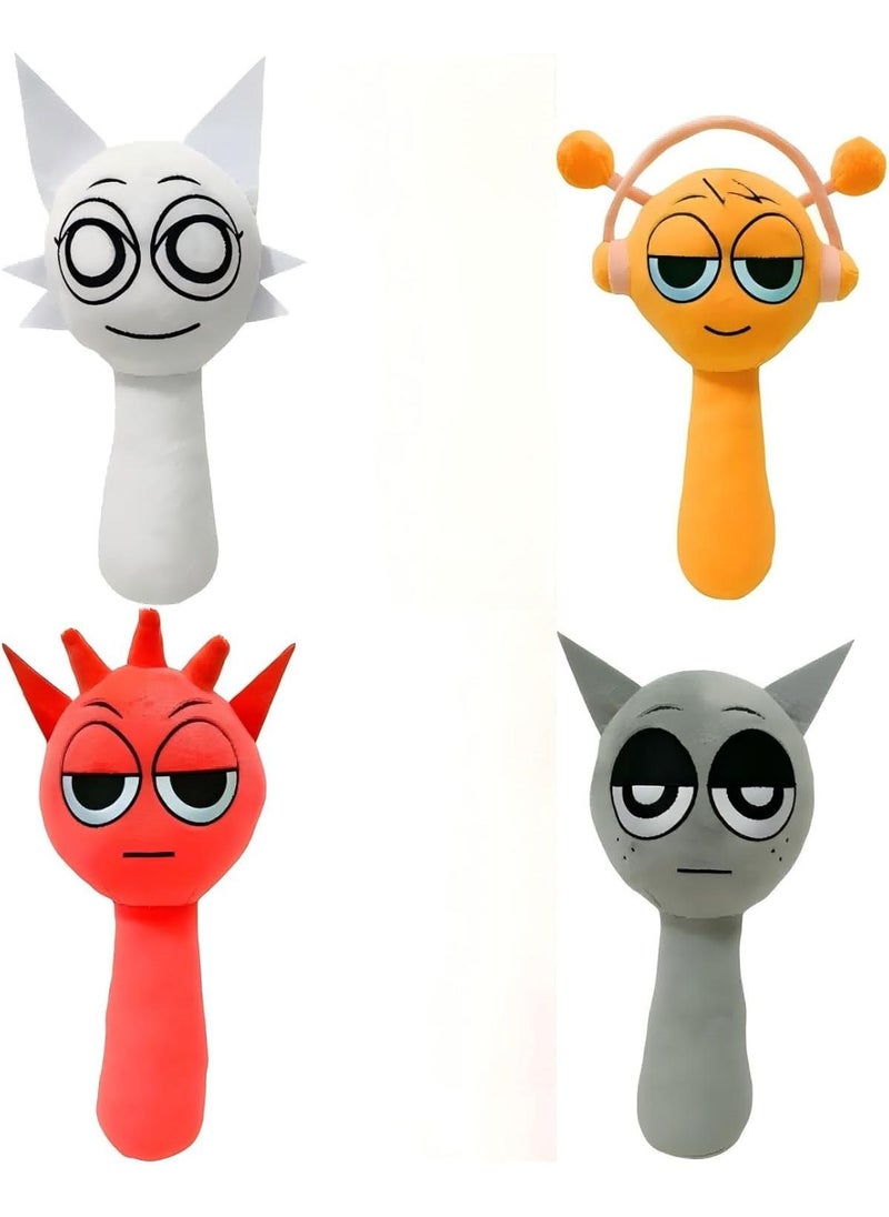 Y&D Sprunki Plush Toys, Sprunky Wenda & Gray Plushies Pillow Stuffed Animal Figure Dolls for Game Fans Gifts for Kids  - Image 1