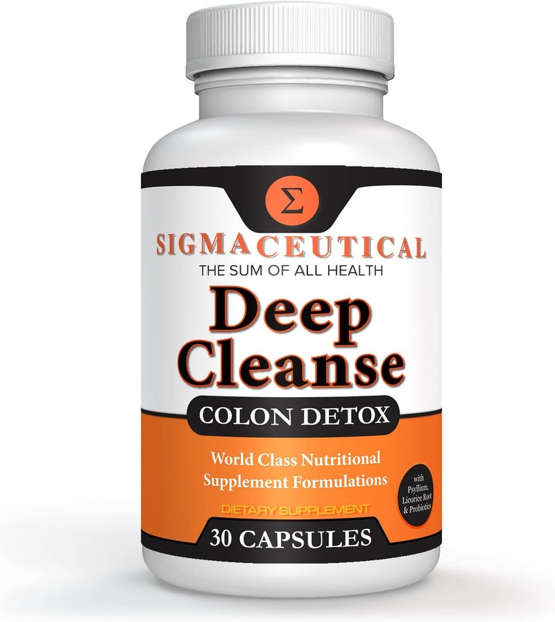 SIGMACEUTICAL تنظيف القولون لمدة 1 يوم  تنظيف ديتوكس  تنظيف الأمعاء  ملين  ديتوكس الأمعاء  منظف القولون  ديتوكس  30 كبسولة - Image 1