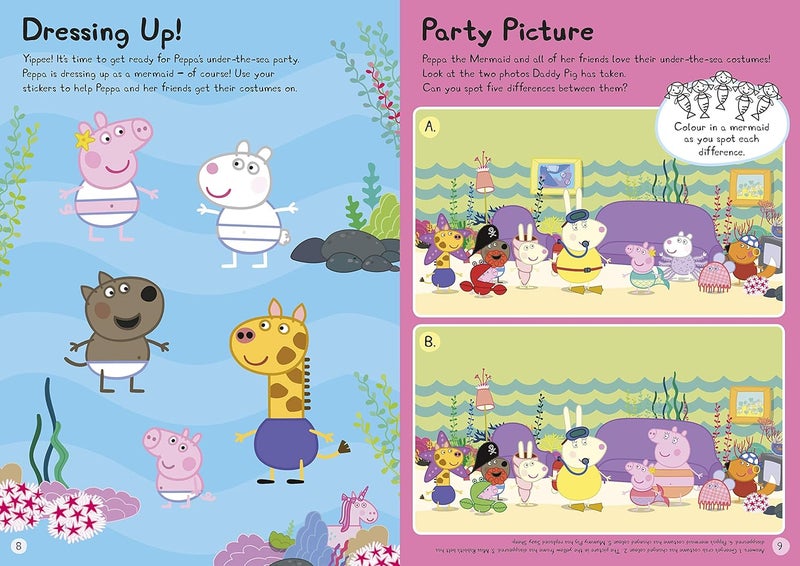 PENGUIN Peppa Pig: Mermaids, Unicorns And Dragons Sticker Activity Book - Image 2