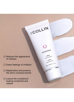 G.M. Collin Sensiderm Cream Daily Face Moisturizer For Sensitive Skin Hydrating Redness Reducing Lotion For Rosacea  - Image 3