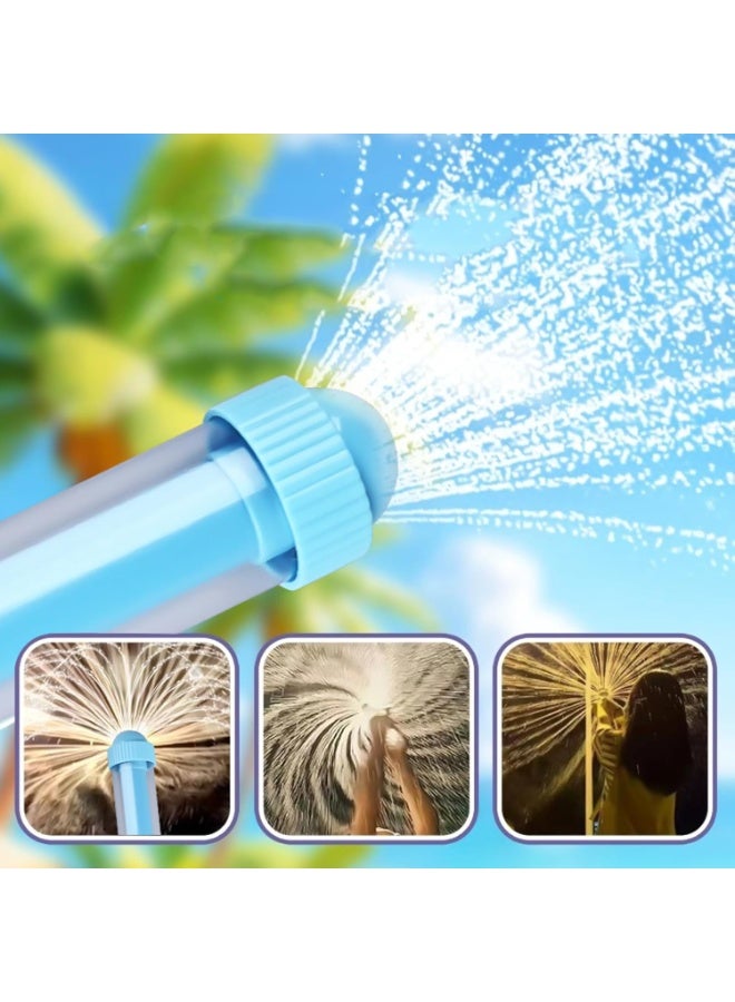 She&Little 2 Pcs Water Guns, Water Blaster, Water Soaker Blaster For Kids & Adults, Long Range Squirt Guns, Reusable Leak-Free Water Toys, Lightweight For Summer Pool, Beach & Outdoor Water Games (Blue & Pink) - Image 2