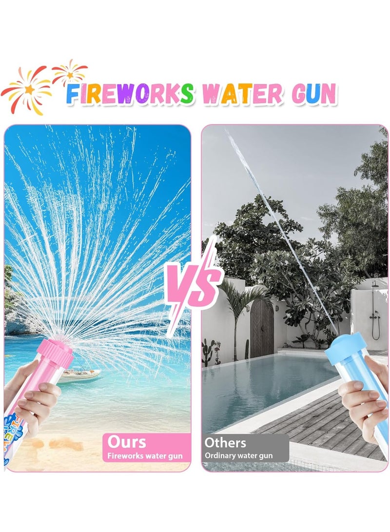 She&Little 2 Pcs Water Guns, Water Blaster, Water Soaker Blaster For Kids & Adults, Long Range Squirt Guns, Reusable Leak-Free Water Toys, Lightweight For Summer Pool, Beach & Outdoor Water Games (Blue & Pink) - Image 4