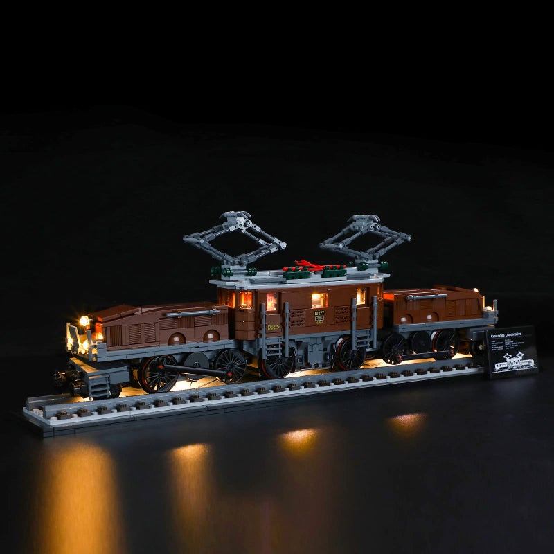 GEAMENT LED Light Kit Compatible with Lego Crocodile Locomotive Lighting Set for Creator 10277 Building Model Model Set Not Included - Image 2