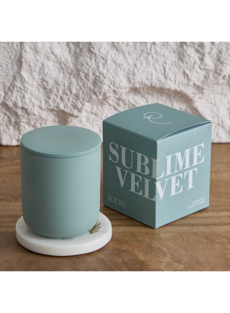 Home Box Roura Sublime Velvet Ceramic Glass Candle 250 g - Image 4