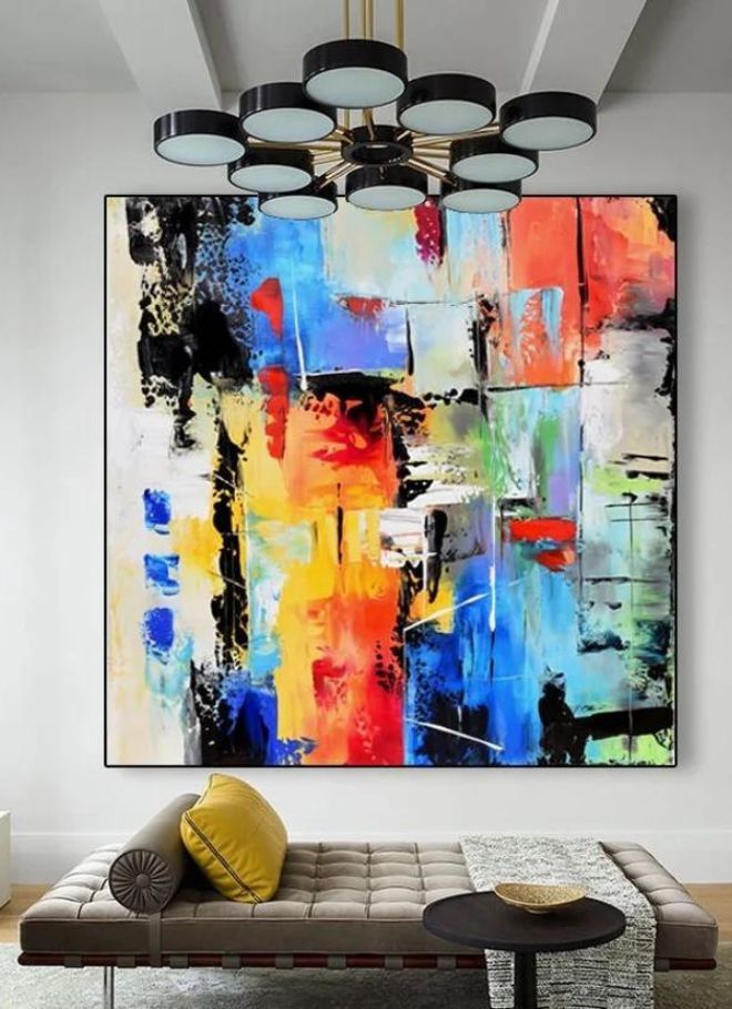 Abstract Wall Decor for Living Room Bedroom Wall Art Paintings Abstract Ink painting Wall Artworks Hang Pictures for Office Decoration  - Image 3