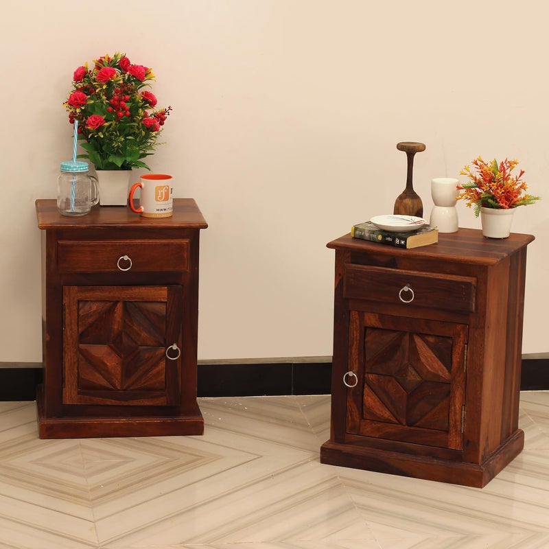 Royal Finish Royal finish floar New Bedside Table Double Bedside  - Image 5
