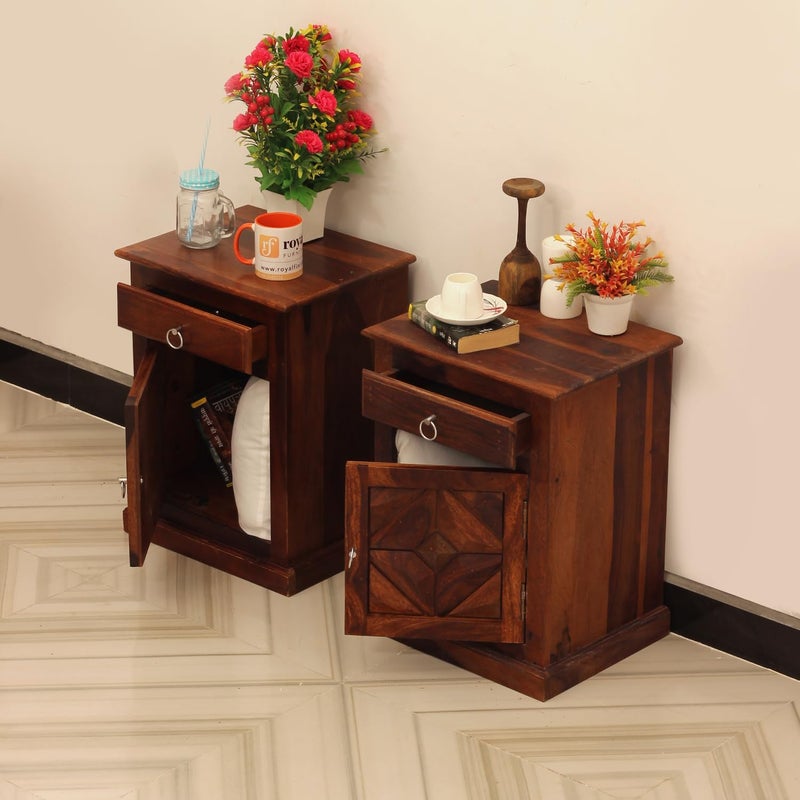 Royal Finish Royal finish floar New Bedside Table Double Bedside  - Image 4