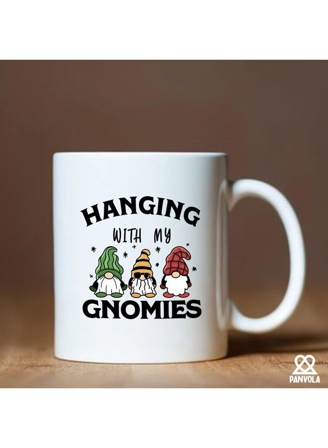 Panvola Hanging With My Gnomies Gardening Gifts Plant Lover Gifts Gardener Garden Lover Mom Dad Grandma Grandpa Novelty Drinkware Ceramic Mug 11 oz White - Image 5