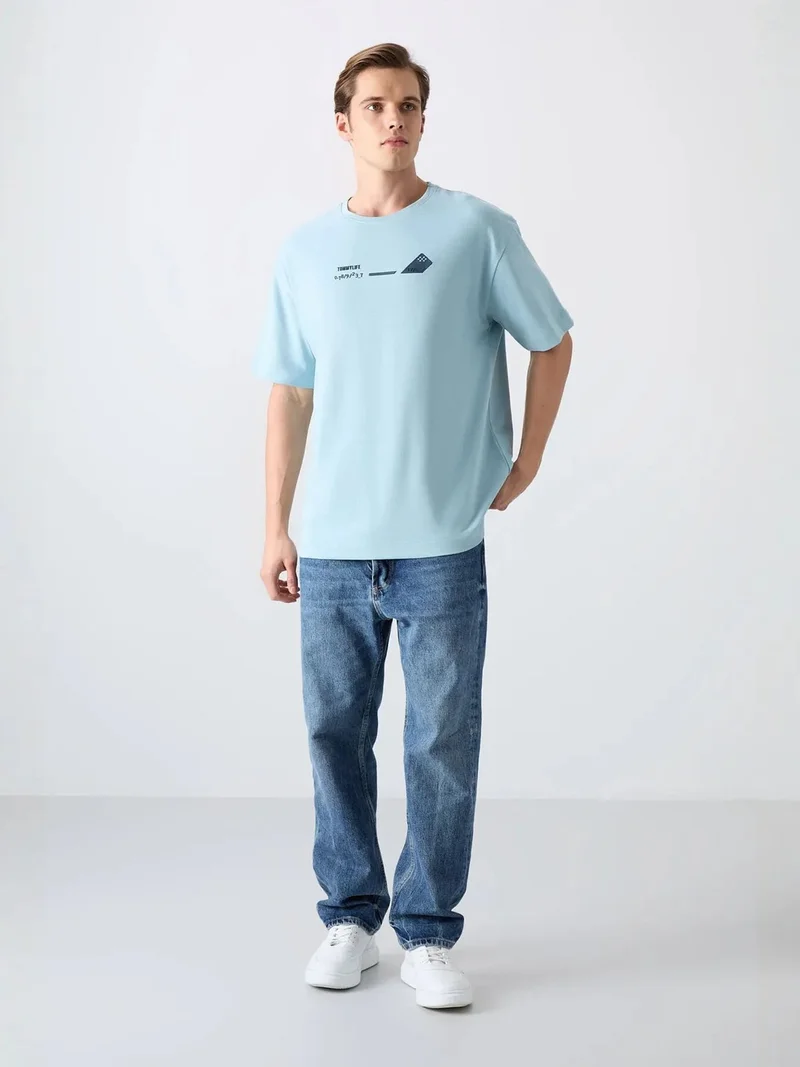 تومي لايف TOMMY Oversized Logo Crew Neck T-Shirt
