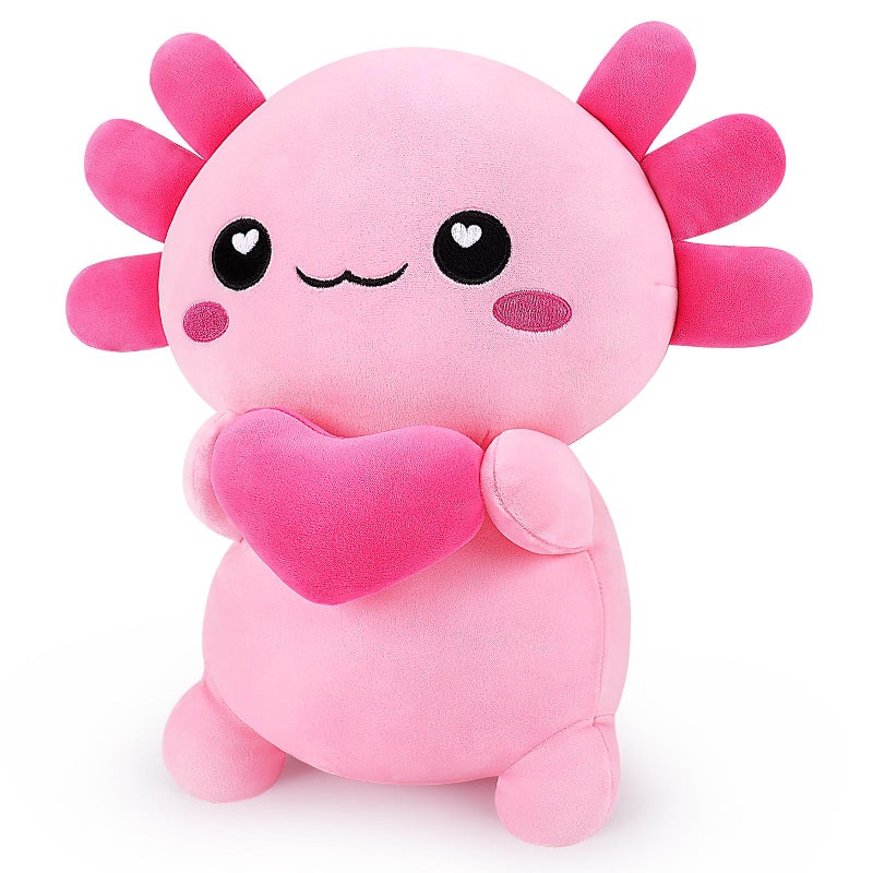 Achwishap Axolotl PlushAxolotl Stuffed Animal Plush Toys14 Salamander PlushieCute Plushies Soft Newt Plushy Kawaii Plushies Huggging PillowCuddly Animal Body Pillow Gifts for BirthdayPink - Image 2