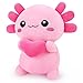 Achwishap Axolotl PlushAxolotl Stuffed Animal Plush Toys14 Salamander PlushieCute Plushies Soft Newt Plushy Kawaii Plushies Huggging PillowCuddly Animal Body Pillow Gifts for BirthdayPink - Image 3