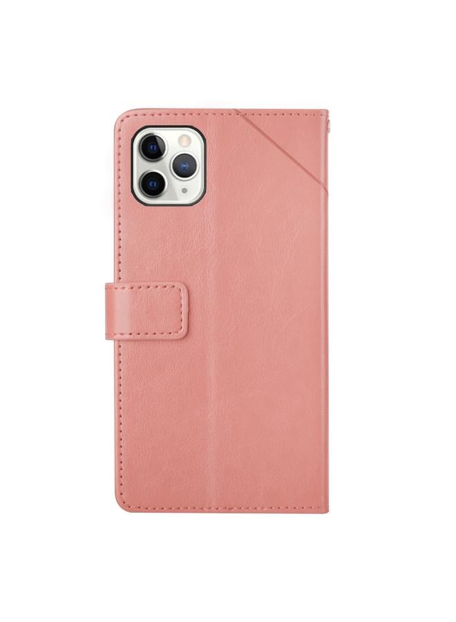 Zaboon Case For iPhone 12 / 12 Pro Y Stitching Horizontal Flip Leather Phone Case with Holder & Card Slots & Wallet & Photo Frame - Image 3