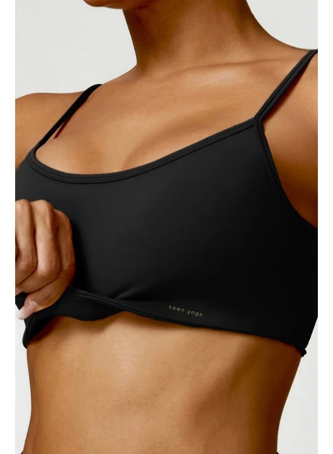 KAWN.YOGA KAWN YOGA Womens X Back Sports Bra - Padded Low Impact Workout Yoga Bra with Removable Built in Bra