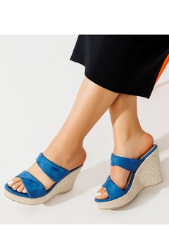 Wedge Open Toe Suede Sandal With Two Suede Straps On The Front-BLUE - pzsku/Z2B71FE75FB6A8F9722B6Z/45/_/1712596216/dd06908e-e486-4ed5-b133-3ff3952ee22c