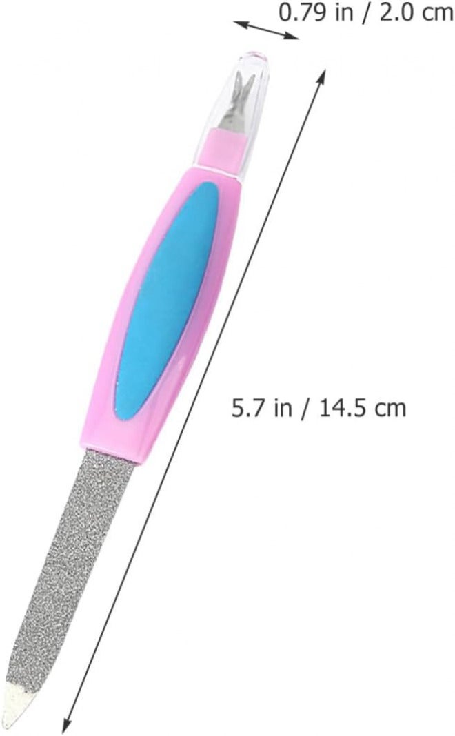 10pcs Double Sided Nail Files and Buffers 14.5cm Stainless Steel Grit Nail Strips for Manicure Pedicure Suitable and Home Use - Image 2