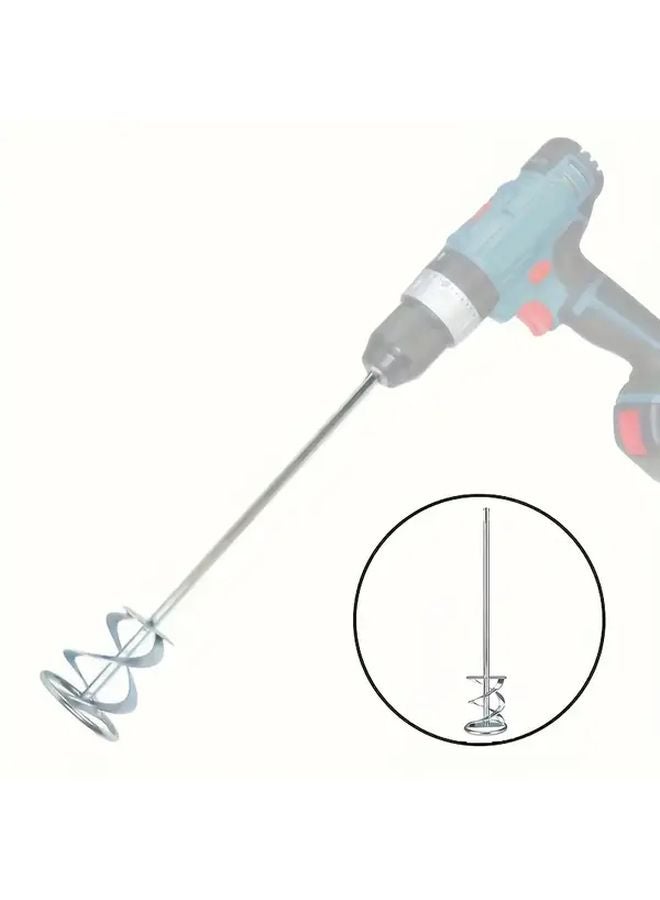 Silvery Stainless Steel Stir Bar Electric Concrete Mixer Efficient Paint Cement Mortar Mixer - Image 1