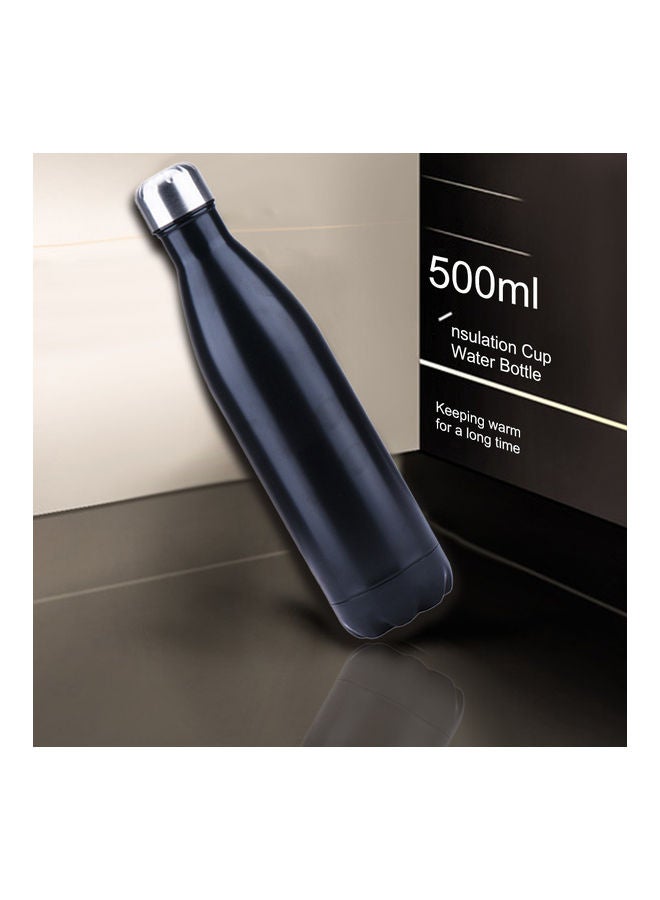 NIBEMINENT Stainless Steel Vacuum Water Bottle Black 28x7.5x7.5cm  - Image 3