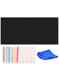STORE 2508 Store2508 Black Board Wall Sticker Removable Decal Chalkboard Set For Home School Office College Room Kitchen Kids (45X200 Cm)  - Image 1