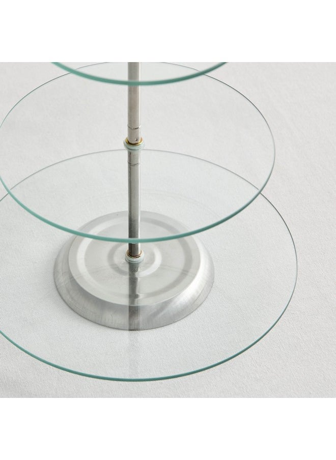 Home Box Coral 3-Tier Glass Cake stand 25 x 35 x 25 cm  - Image 4