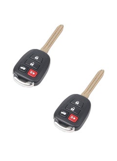Platinum Platinum Pack of 2 Universal Remote Control DK203 Keyless Entry Systems | Car Door Lock/Unlock, and Trunk Release | with Physical Key  - Image 1