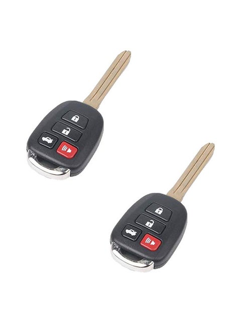 Platinum Pack of 2 Universal Remote Control DK203 Keyless Entry Systems | Car Door Lock/Unlock, and Trunk Release | with Physical Key