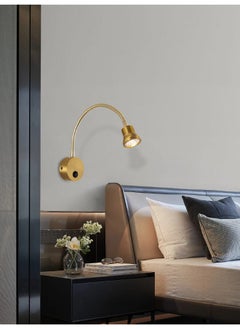 Spiral 518-003 LED Wall Light with 3 Dimmable Brightness Levels | Elegant Gold Finish for Modern Interiors