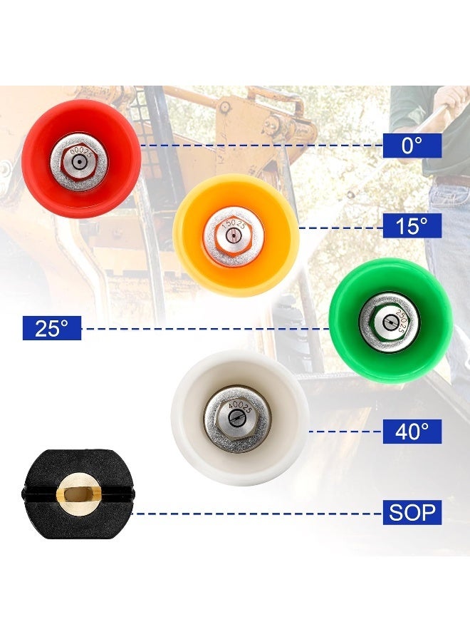 RIDGE WASHER Pressure Washer Nozzle Guard, Power Washer Nozzle Tips With Protector Holder, 5 Pressure Washing Tips With 1/4" Quick Connect, Orifice 2.5  - Image 5