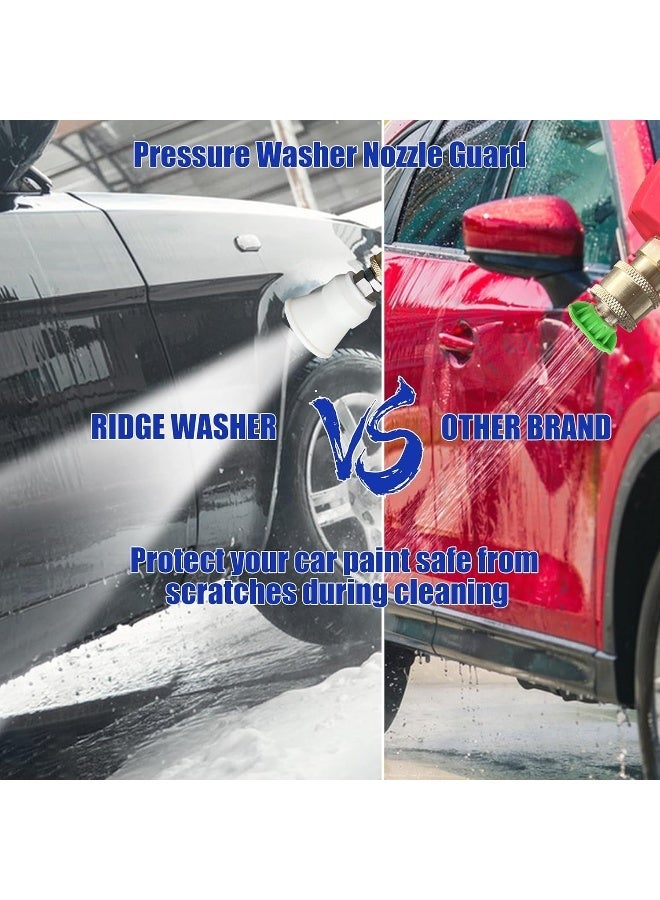 RIDGE WASHER Pressure Washer Nozzle Guard, Power Washer Nozzle Tips With Protector Holder, 5 Pressure Washing Tips With 1/4" Quick Connect, Orifice 2.5  - Image 2