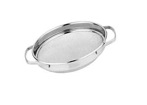 HLZY Stainless Steel Puran JaliCHALAN Multipurpose use of Strainer Bowl Drainer Vegetable Sieve Colander Sifter