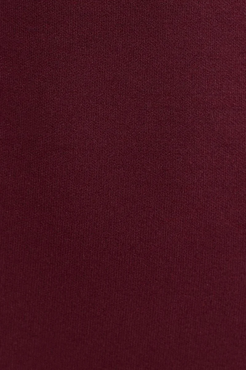 Dilvin Burgundy Red DILVIN Strapless Bodycon Midi Dress for Women | Best Price UAE