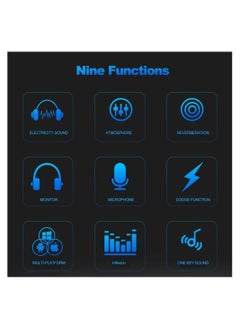 ELTRAZONE V8 Multifunctional Live Sound Card USB Audio Interface Intelligent Volume Adjustable Audio Mixer Sound Card for Recording Hosting Speech  - Image 5