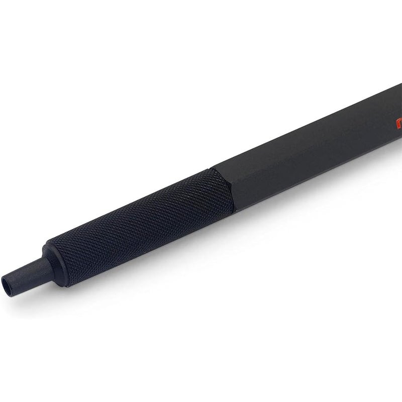 rOtring 600 Ballpoint Pen, Medium Point, Black Ink, Black Barrel, Refillable - Image 3