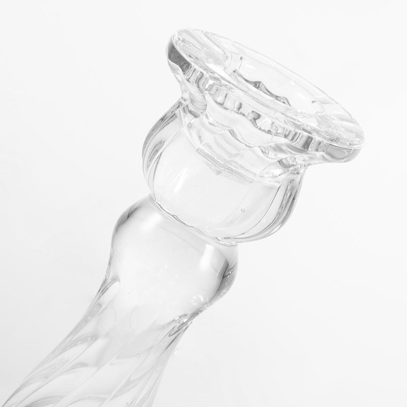 Glass Candle Holder Candlestick Holder Wedding Ornament Dinner Party Candle Holder - Image 2