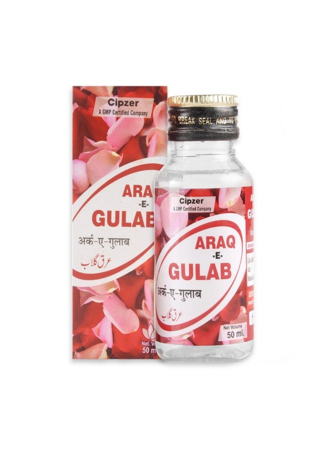 Cipzer Organic Araq-e-gulab Rose Water/Gulab Jal Helpful for Hydrated Skin, Improve Skin Tone (50ml) - Image 1