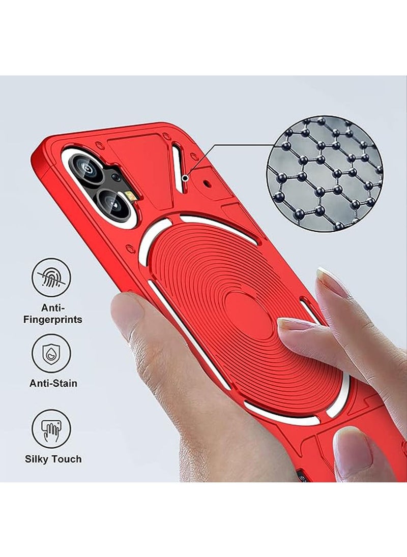 Generic - Nothing Phone 1 Case Cover Ultra-Slim PC Anti-Scratch Shockproof Protective Scratch Resistance Back Cover Accessories Protection Compatible With Nothing Phone 1 [3 in 1] - Image 1