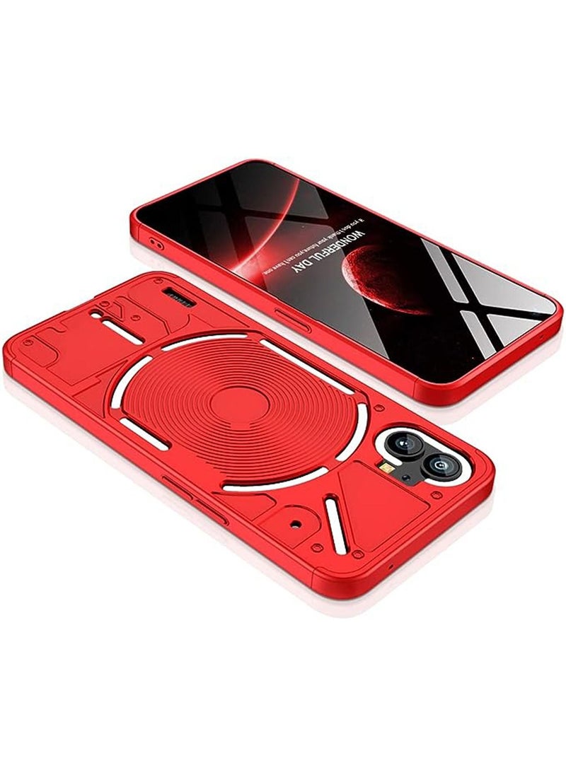 Generic - Nothing Phone 1 Case Cover Ultra-Slim PC Anti-Scratch Shockproof Protective Scratch Resistance Back Cover Accessories Protection Compatible With Nothing Phone 1 [3 in 1] - Image 1