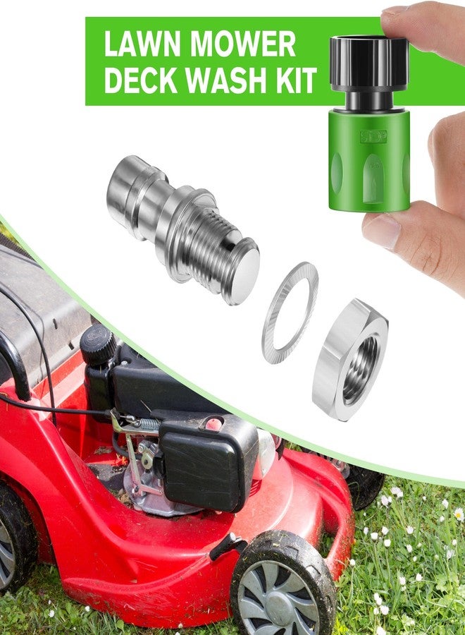 Dreyoo Cub Cadet Deck Wash Adapter Quick Connect Kit, Garden Water Hose Attachment Fittings, Riding Lawn Mower Cleaning Accessories, Compatible with MTD, Troy-Bilt, Craftsman Lawn Mower Tractor - Image 4