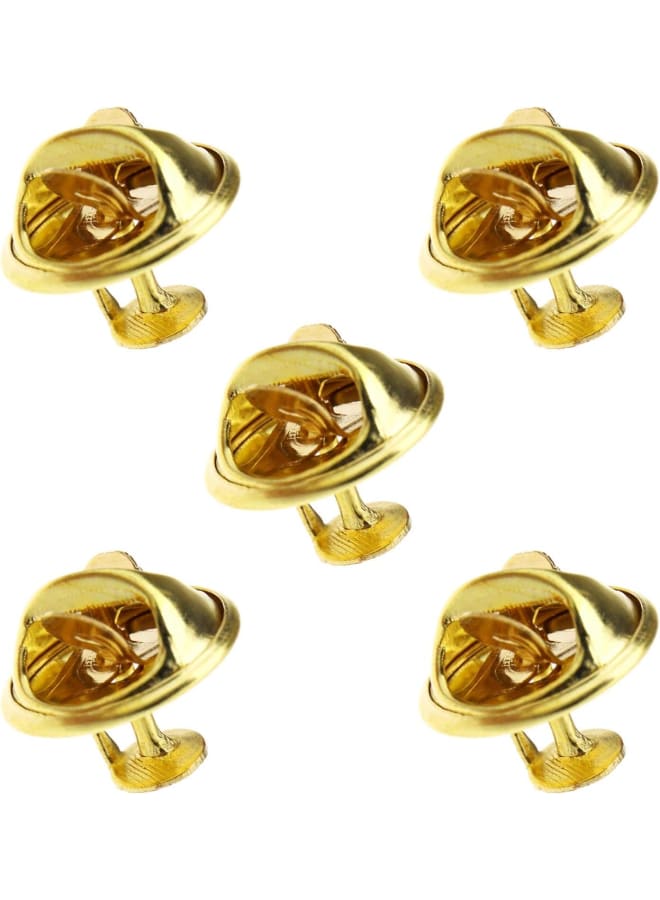 YINETTECH 50pcs Gold Clutch Pin Backs with Blank Pins Set for Tie Badge Citation Bars Jewelry Making - Image 1