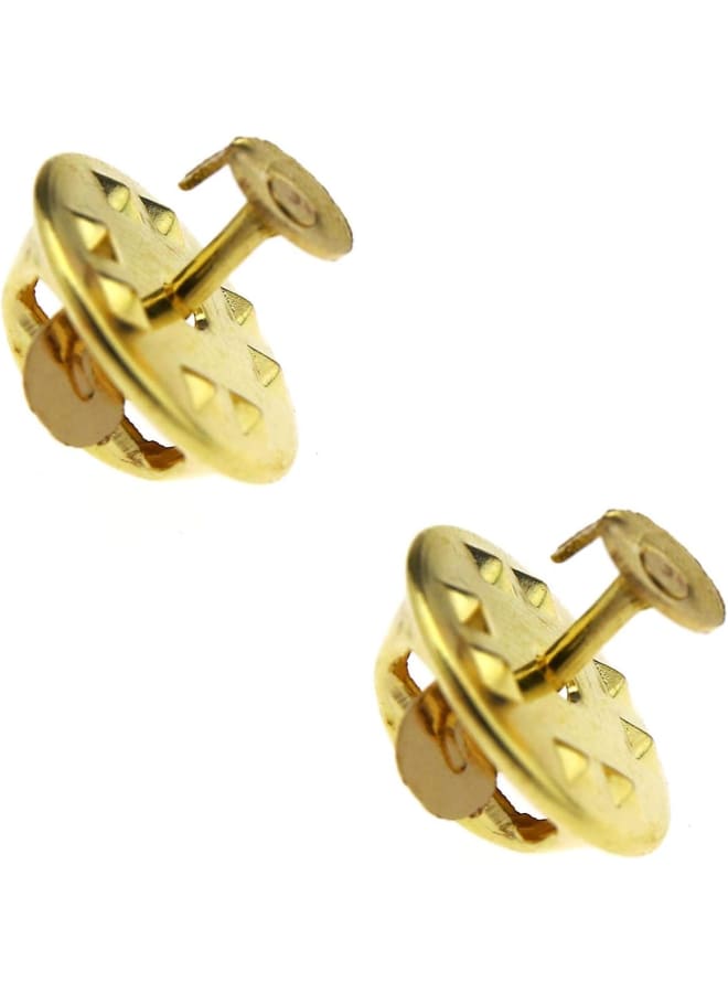 YINETTECH 50pcs Gold Clutch Pin Backs with Blank Pins Set for Tie Badge Citation Bars Jewelry Making - Image 3