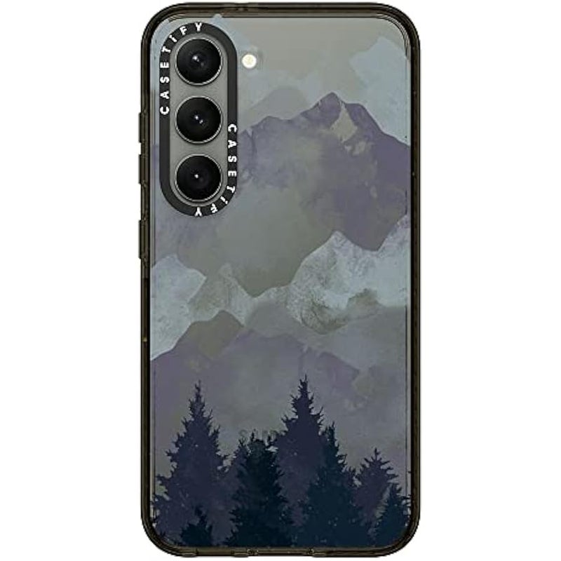 Casetify Impact Galaxy S23 Case 【4X Military Grade Drop Tested / 8.2ft Drop Protection】 - Winter Tale Clear Case - Clear Black - Image 4