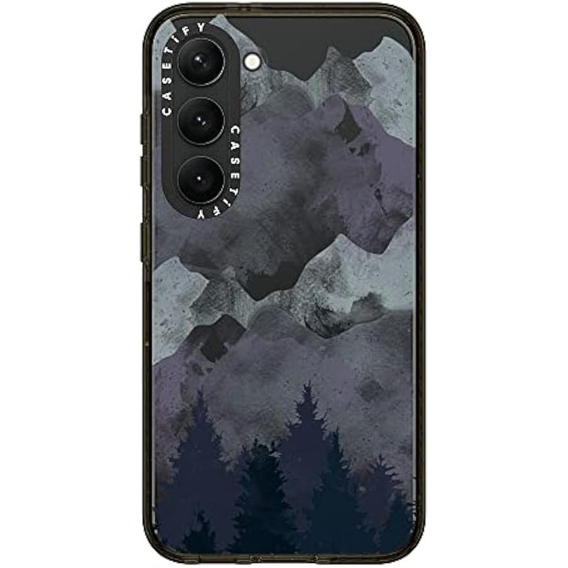 Casetify Impact Galaxy S23 Case 【4X Military Grade Drop Tested / 8.2ft Drop Protection】 - Winter Tale Clear Case - Clear Black - Image 3