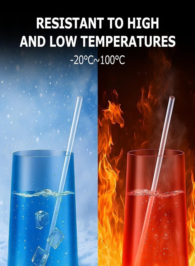 Woyinger 4 Pack Reusable Straws for Stanley Quencher ProTour Flip Straw Tumbler 40oz, Food Grade & BPA Free，Dishwasher Safe, for Stanley Straws(Clear) - Image 5