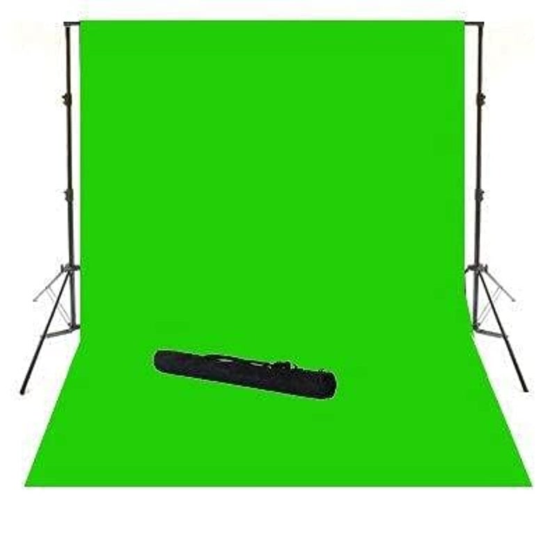 COOPIC Create Cool Pictures COOPIC S04 2.8x2m Background Stand with 3x3m Green Cotton Muslin Background Backdrop For Lighting Photography - Image 1
