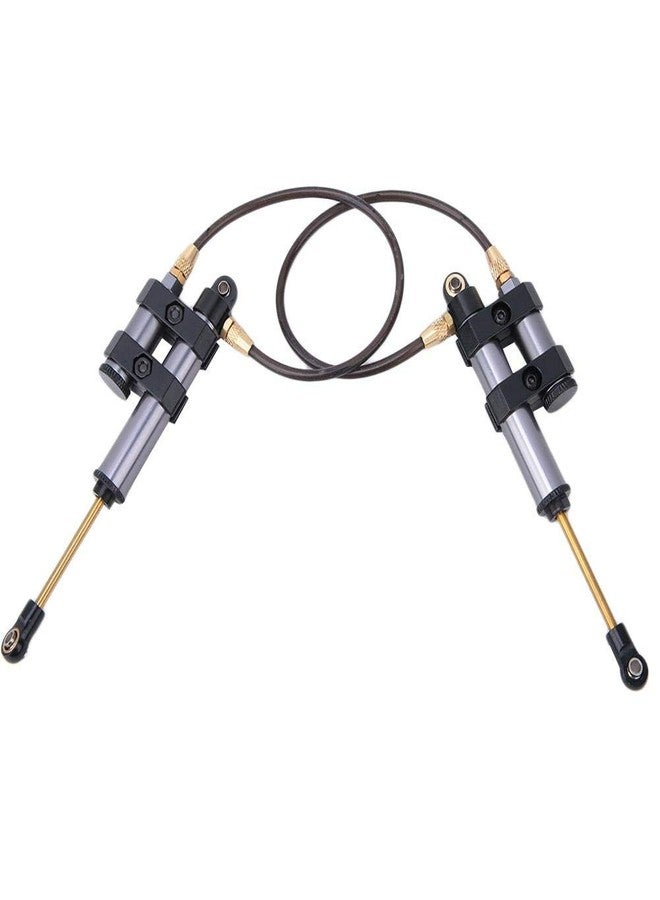 Dilwe RC Shock Absorber, 2pcs Metal RC Damper with Spring Compatible with SCX10 D90 1/10 RC Car(100mm / 3.9in-) - Image 3